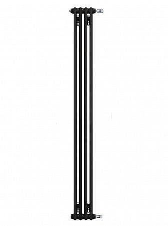 Стальной трубчатый радиатор Zehnder 2180 Charleston 4 секции (черный матовый)